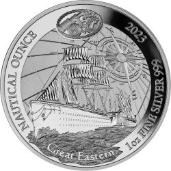 50 Francs Ruanda 2023 - 1 Unze Silber PP - Great Eastern