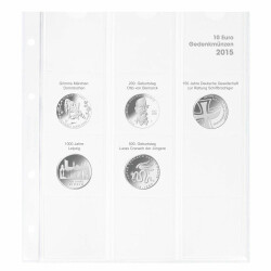 Vordruckblatt 10 Euro Gedenkmünzen Deutschland 2015
