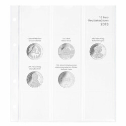 Vordruckblatt 10 Euro Gedenkmünzen Deutschland 2013