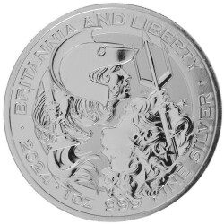 1 Unze Silber UK 2024 - Britannia and Liberty