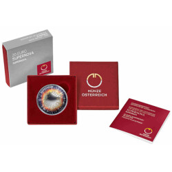 20 Euro Gedenkmünze Österreich 2024 Silber PP - Supernova