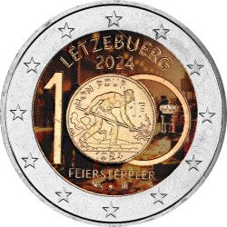 2 Euro Gedenkm&uuml;nze Luxemburg 2024 bfr. - 100...