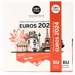 Offizieller KMS Frankreich 2024 in Stempelglanz (st)