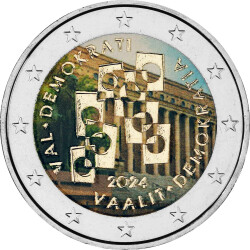 2 Euro Gedenkmünze Finnland 2024 bfr. - Wahlen und...