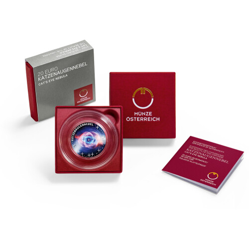 20 Euro Gedenkmünze Österreich 2026 Silber PP - Katzenaugennebel
