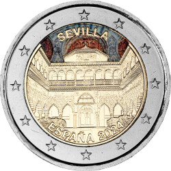 2 Euro Gedenkm&uuml;nze Spanien 2024 bfr. - Sevilla -...