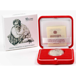 10 Euro Gedenkmünze Vatikan 2024 Silber PP - Apostel...