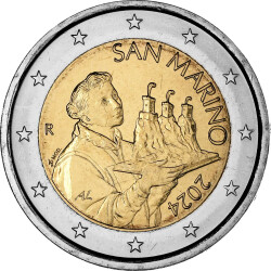 2 Euro Kursmünze San Marino 2024 bankfrisch -...