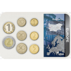 KMS Bulgarien - 3,88 Leva Kursmünzensatz - im Blister