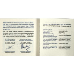 2 Euro Gedenkmünze Griechenland 2024 PP - 50. Jahrestag der Demokratie im Etui
