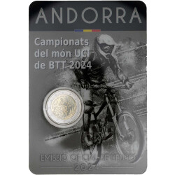 2 Euro Gedenkmünze Andorra 2024 st - Mountainbike...
