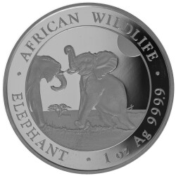 1 Unze Silber Elefant 2024