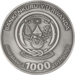 1000 Francs Ruanda 2024 - 3 Unzen High Relief Silber BU - Cutty Sark
