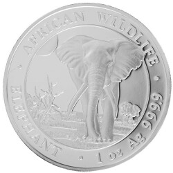 1 Unze Silber Elefant 2025