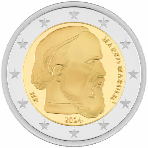 2 Euro Gedenkmünze Kroatien 2024 bfr. - Marko Marulic