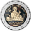 2 Euro Vatikan 2024 - Thomas von Aquin - coloriert / mit Farbe