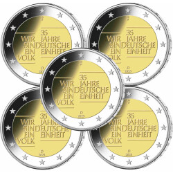 5 x 2 Euro Gedenkmünze Deutschland 2025 bfr. - 35...