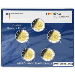 5 x 2 Euro Gedenkmünze Deutschland 2025 st - 35...