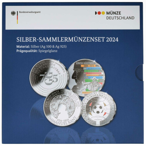 20 + 11 Euro Gedenkmünzen-Set Deutschland 2024 Polierte Platte (PP)
