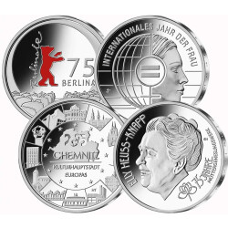 4 x 20 Euro Gedenkmünzen Deutschland 2025 Silber PP...