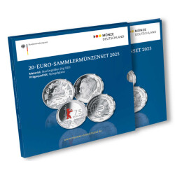 4 x 20 Euro Gedenkmünzen Deutschland 2025 Silber PP...