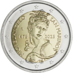 2 Euro Gedenkmünze San Marino 2025 st - Michelangelo