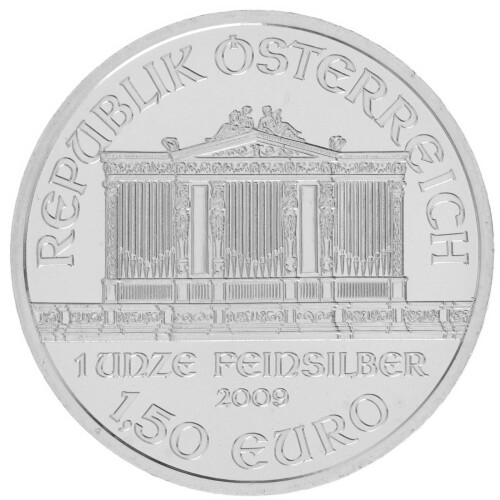 1 Unze Silber Wiener Philharmoniker 2009