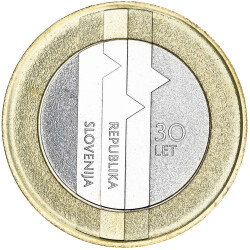 3 Euro Gedenkm&uuml;nze Slowenien 2021 bfr. -...