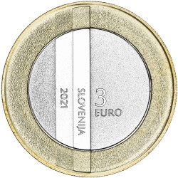 3 Euro Gedenkmünze Slowenien 2021 bfr. - Staatlichkeit