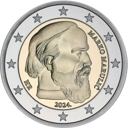 2 Euro Gedenkmünze Kroatien 2024 PP - Marko Marulic...