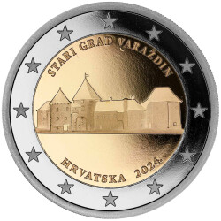 2 Euro Gedenkmünze Kroatien 2024 PP - Stadt Varazdin