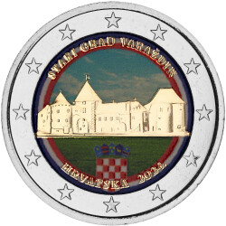 2 Euro Kroatien 2024 - Stadt Varazdin - coloriert / mit...