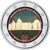 2 Euro Kroatien 2024 - Stadt Varazdin - coloriert / mit Farbe