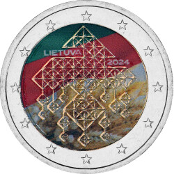 2 Euro Litauen 2024 - Die Tradition der Strohgedeckten...