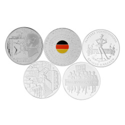 Jahressatz: 5 x 20 Euro Gedenkm&uuml;nze Deutschland...