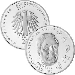 Jahressatz: 5 x 20 Euro Gedenkmünze Deutschland 2021 Silber bankfrisch - komplett!