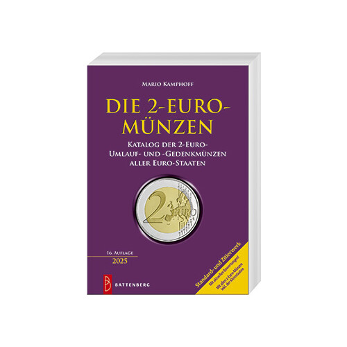 2 Euro Münzen Katalog von Mario Kamphoff (16. Auflage 2025)