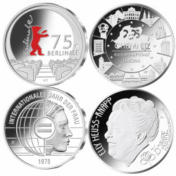 Jahressatz: 4 x 20 Euro Deutschland 2025 Silber bfr. -...