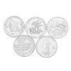 Jahressatz: 5 x 10 Euro Deutschland 2015 CuNi bfr. - Alle fünf Ausgaben!