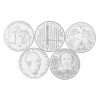 Jahressatz: 5 x 10 Euro Deutschland 2014 CuNi bfr. - Alle fünf Ausgaben!