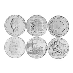 Jahressatz: 6 x 10 Euro Deutschland 2010 Silber bfr. -...