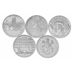 Jahressatz: 5 x 10 Euro Deutschland 2007 Silber bfr. -...