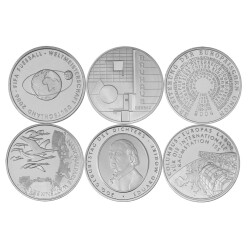 Jahressatz: 6 x 10 Euro Deutschland 2004 Silber bfr. -...