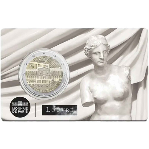 2 Euro Gedenkmünze Frankreich 2025 st - Louvre Museum - Blister La Venus de Milo