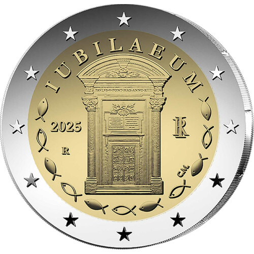 2 Euro Gedenkmünze Italien 2025 bfr. - Heiliges Jahr / Jubiläum 2025