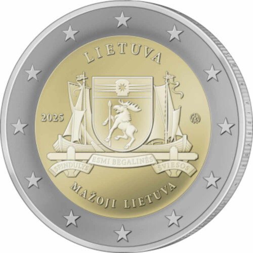 2 Euro Gedenkmünze Litauen 2025 bfr. - Mažajai Lietuvai