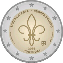 2 Euro Gedenkmünze Portugal 2025 bfr. -...