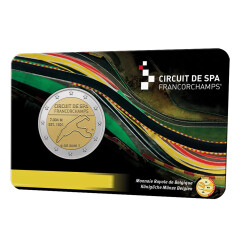2 Euro Gedenkmünze Belgien 2025 st - Rennstrecke Spa...