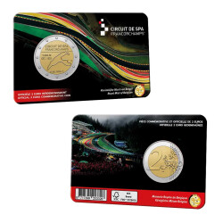 2 Euro Gedenkmünze Belgien 2025 st - Rennstrecke Spa...