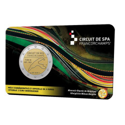 2 Euro Gedenkmünze Belgien 2025 st - Rennstrecke Spa...